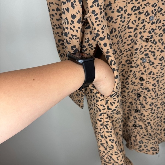 Abercrombie & Fitch Leopard Dress Size L - Picture 5 of 8